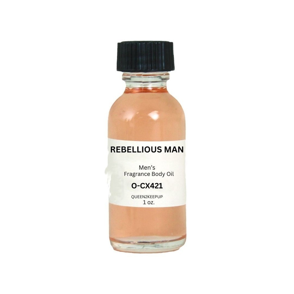 Rebellious Man (Men) Body Oil 1 oz Fragrance All Natural Scent